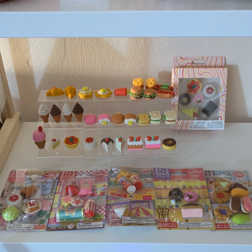 Huge Iwako & Japanese Toy Erasers Lot